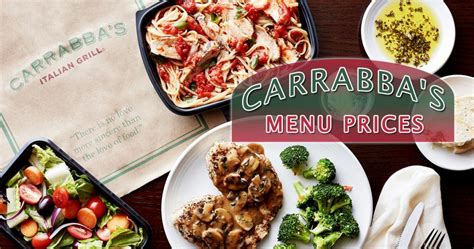 carrabas menu prices